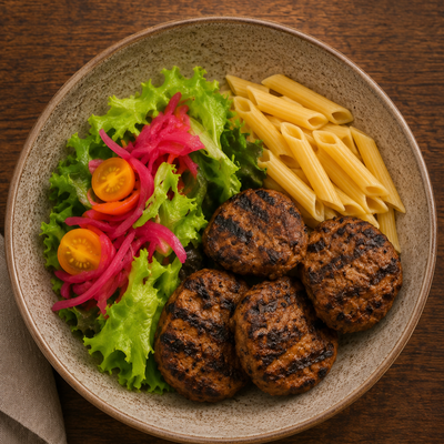 Makarna Köfte Bowl