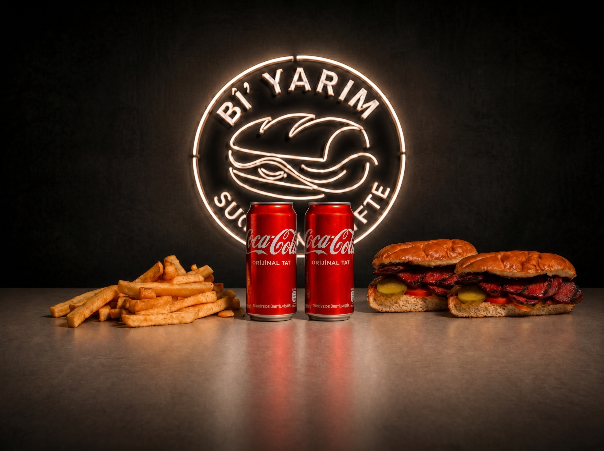 2'li Yarım Sucuk Ekmek Menü